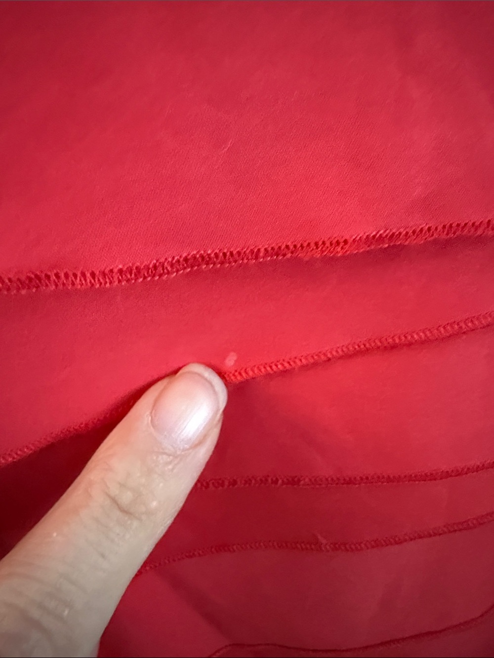 BCBGMaxAzria Layered Ruffle Mini Skirt - Red - Picture 7 of 11